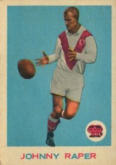 1964 Scanlens NRL #18 Johnny Raper Front